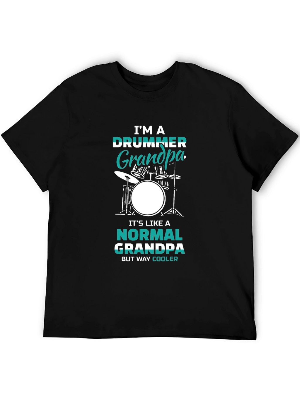 Drummer Grandpa Graphic T-Shirt - Cool Grandpa