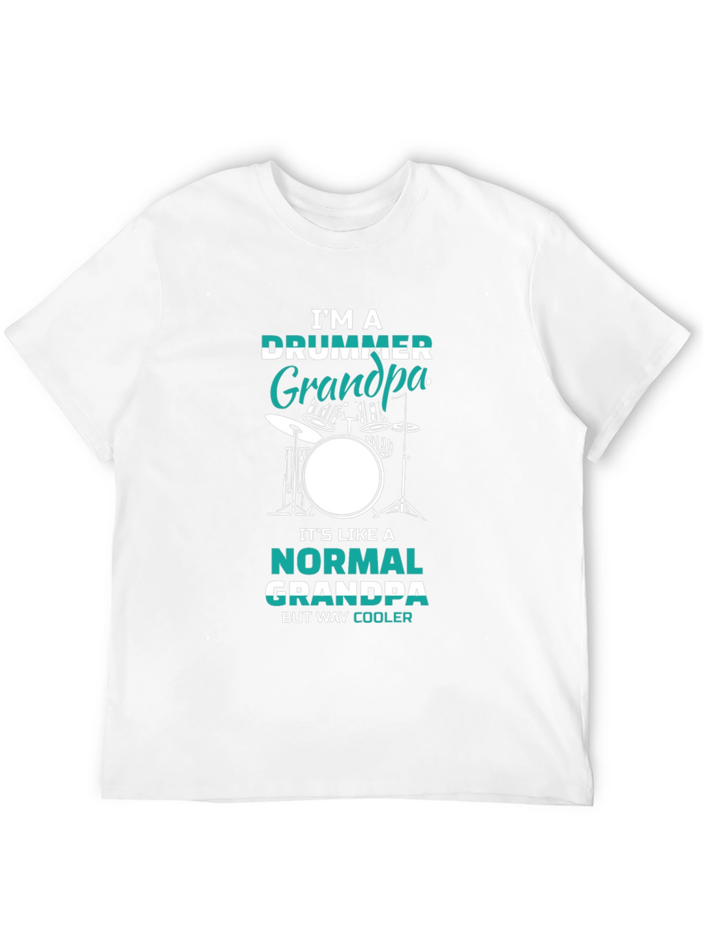 Drummer Grandpa Graphic T-Shirt - Cool Grandpa