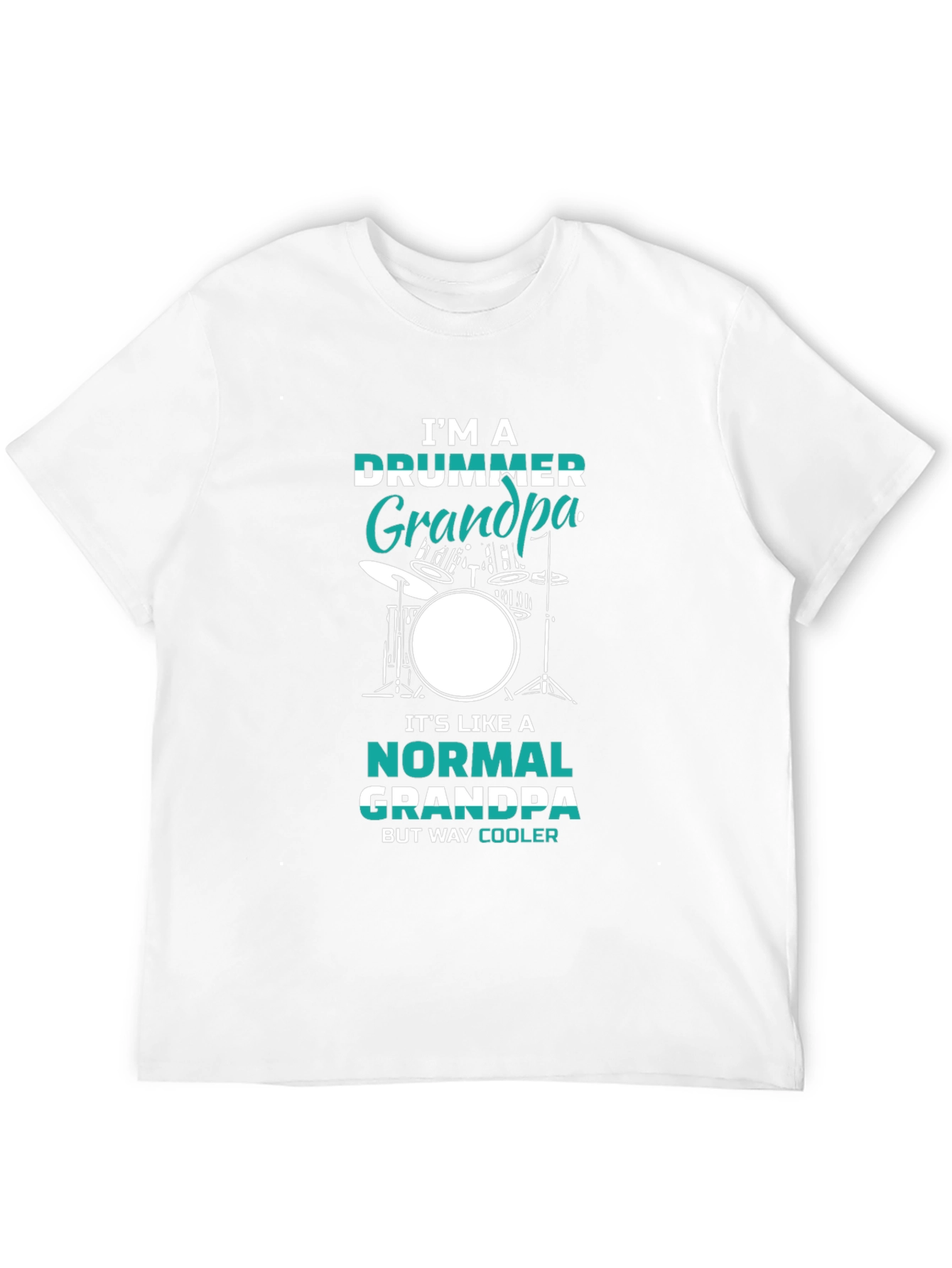 Drummer Grandpa Graphic T-Shirt - Cool Grandpa