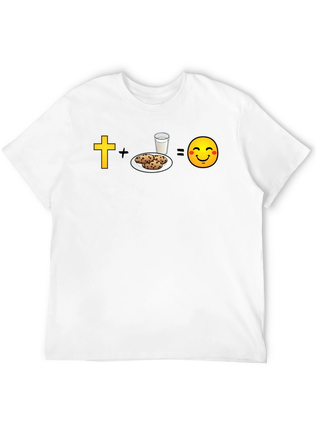 Christian Cookies & Milk = Happy Face T-Shirt