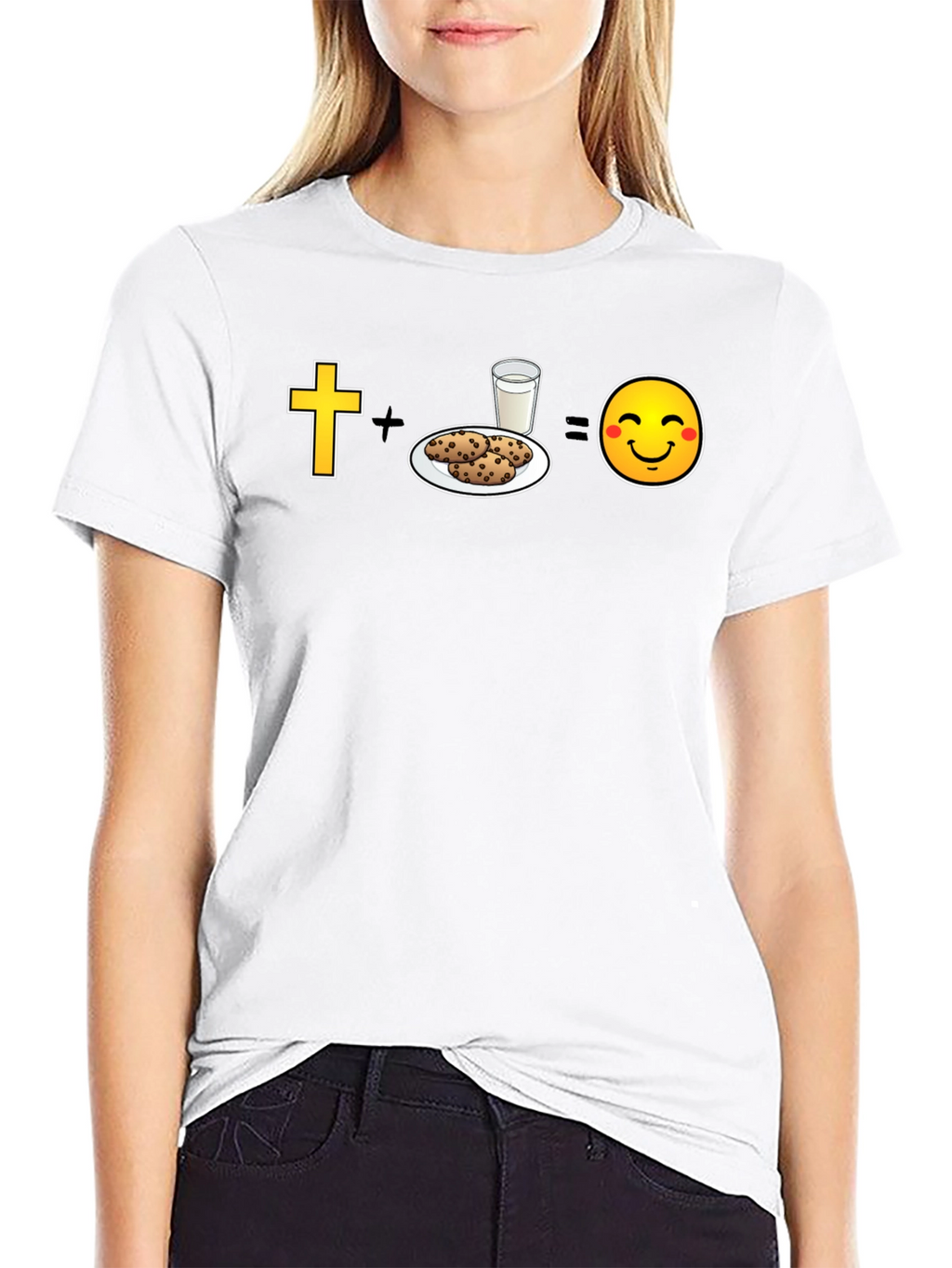 Christian Cookies & Milk = Happy Face T-Shirt