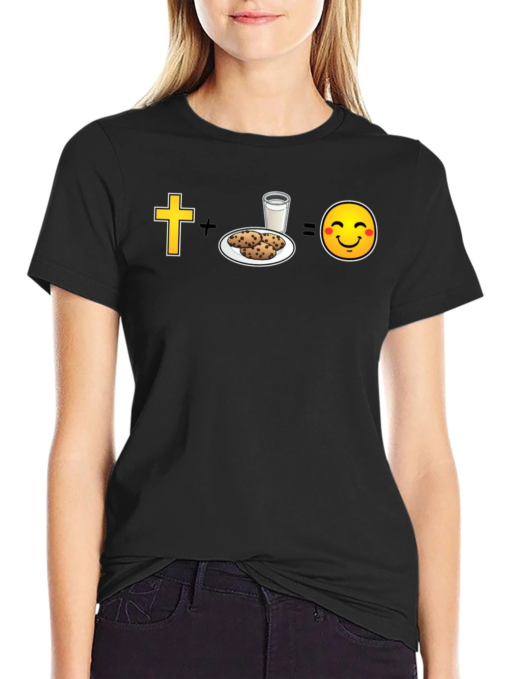 Christian Cookies & Milk = Happy Face T-Shirt