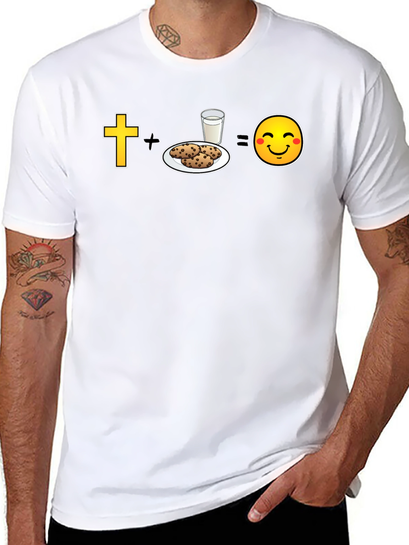 Christian Cookies & Milk = Happy Face T-Shirt