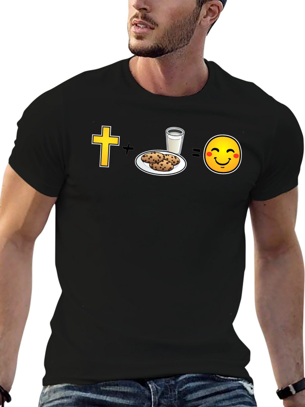 Christian Cookies & Milk = Happy Face T-Shirt