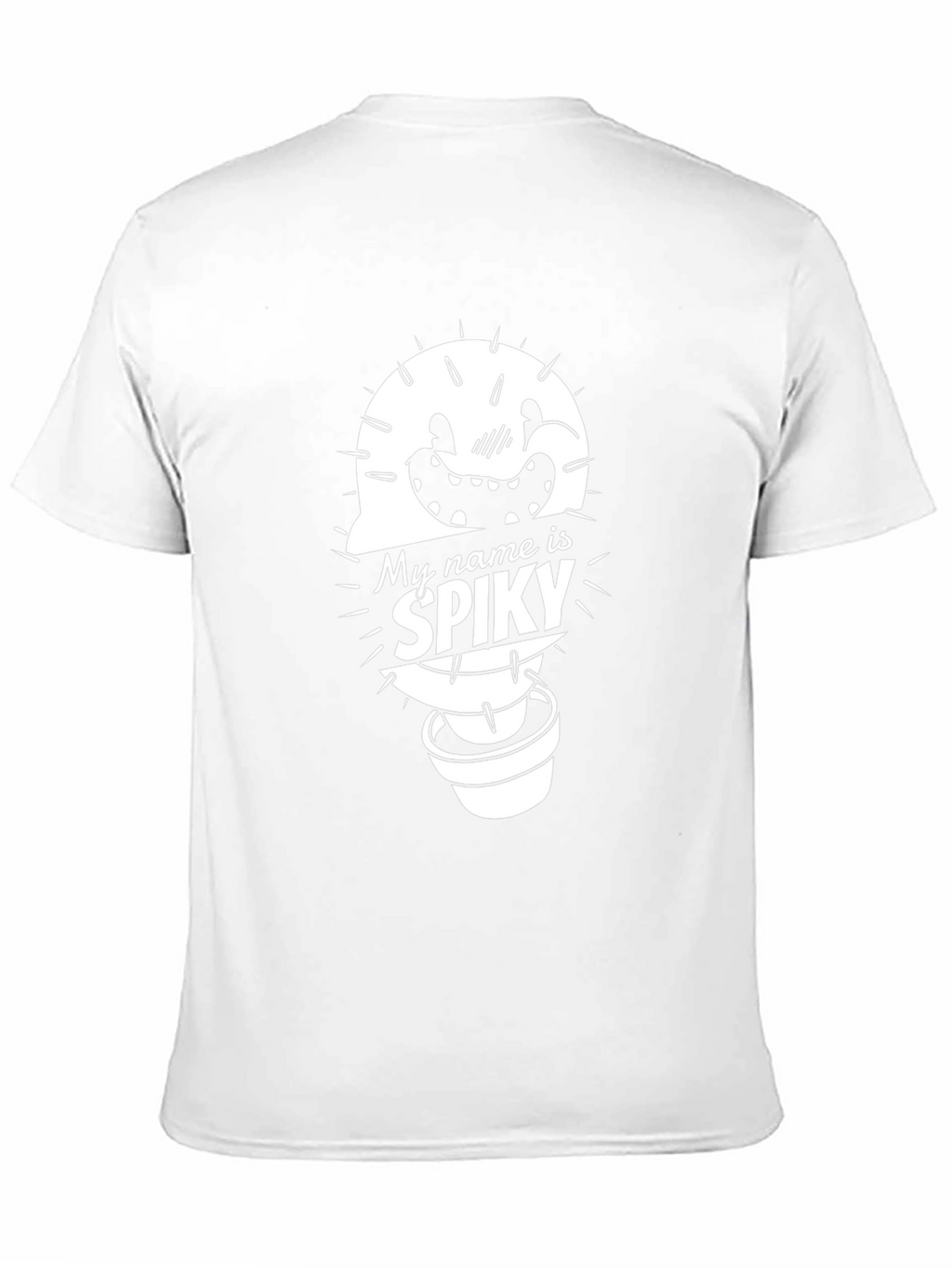 Spiky Cactus Graphic T-Shirt - Funny Cartoon Tee