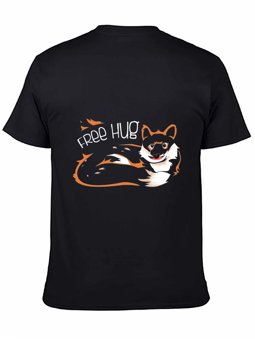 Free Hug Dog Graphic T-Shirt - Unisex Casual Tee