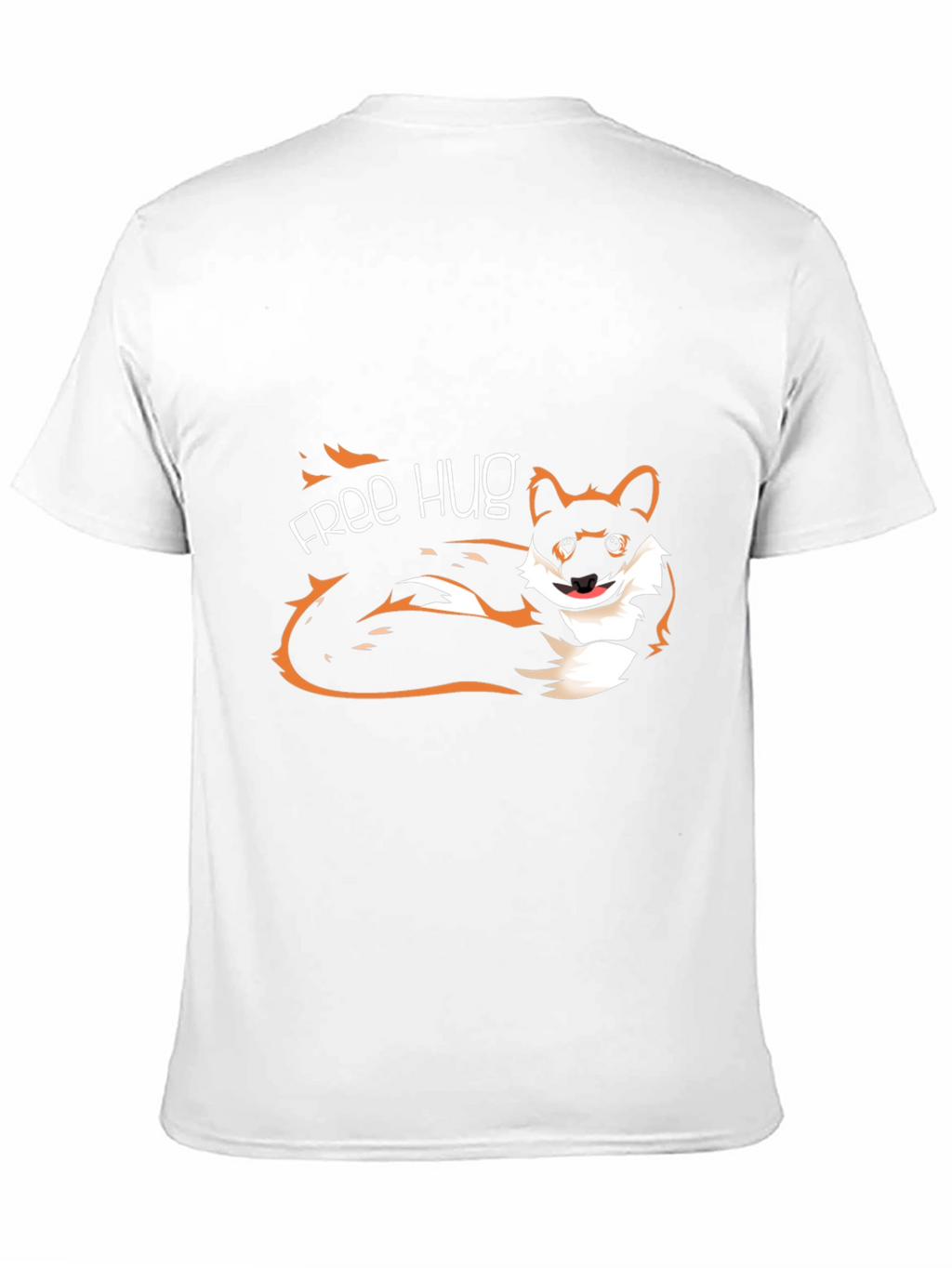 Free Hug Dog Graphic T-Shirt - Unisex Casual Tee