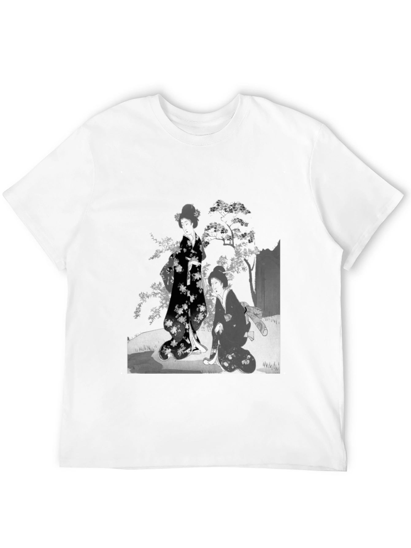 Geisha Art T-Shirt - Black