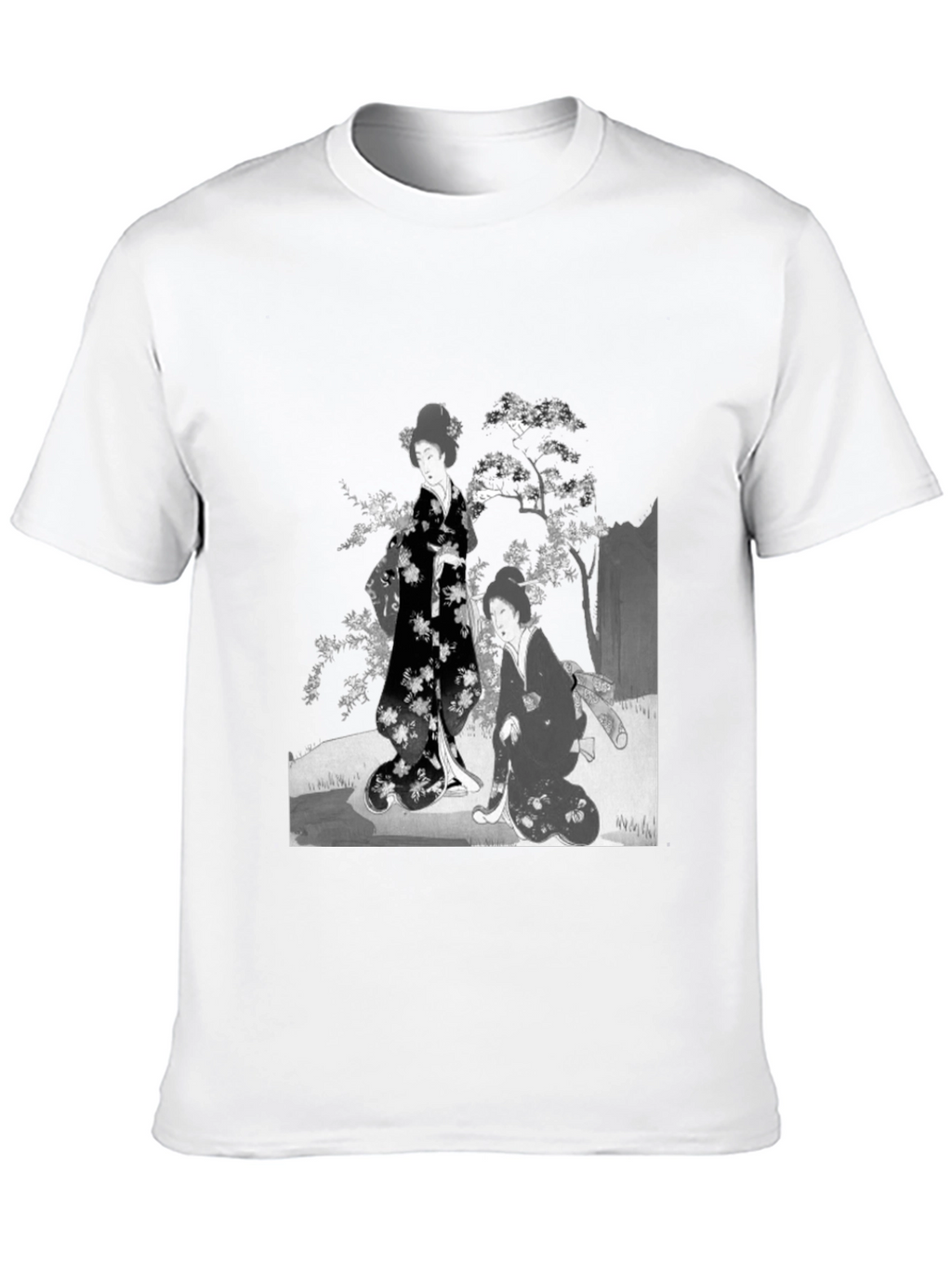 Geisha Art T-Shirt - Black