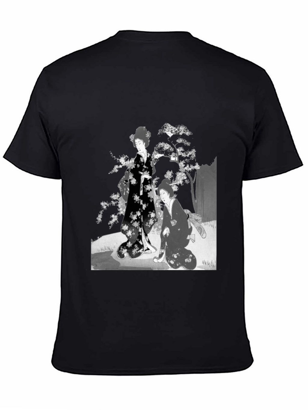 Geisha Art T-Shirt - Black