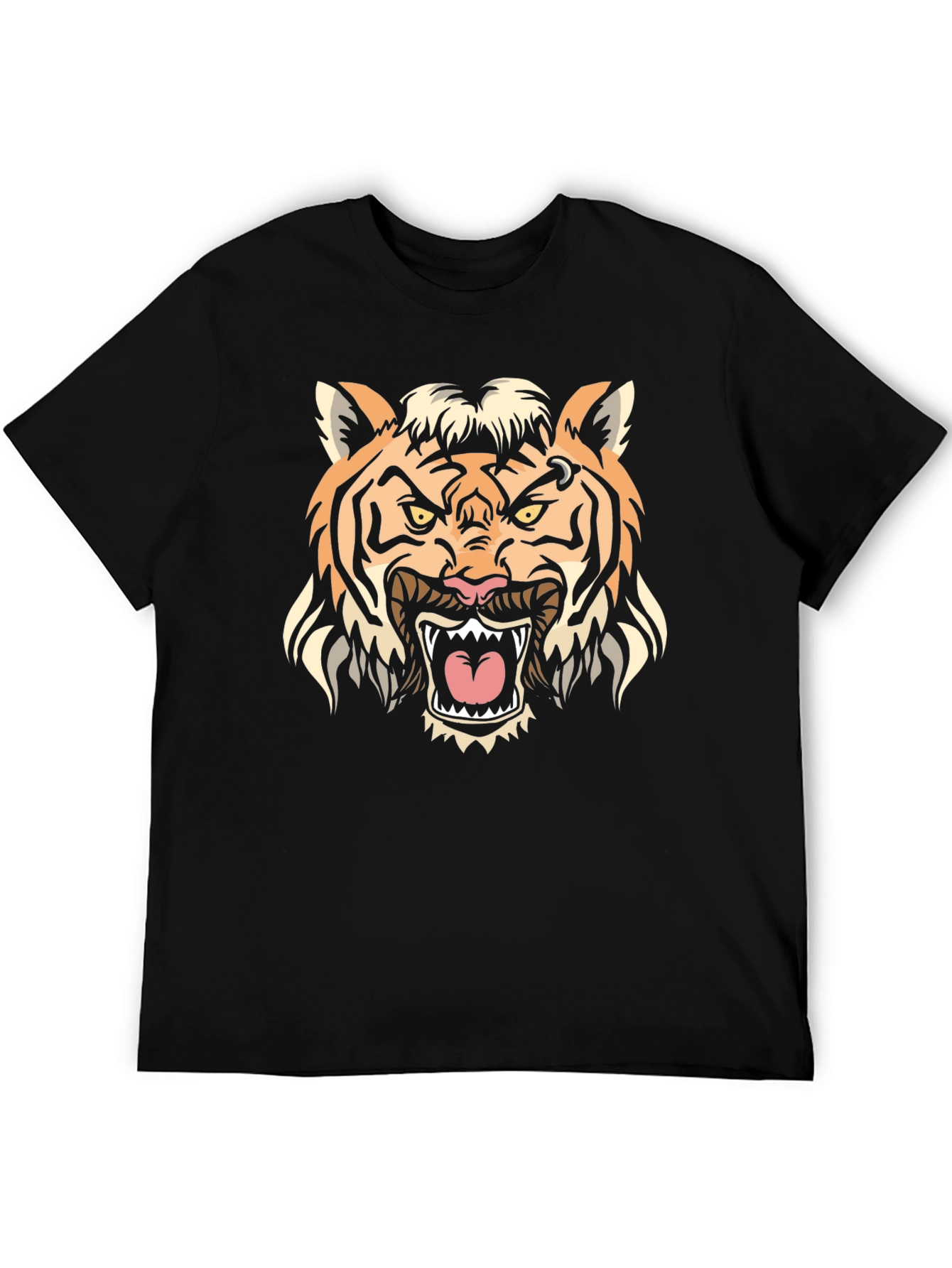 Tiger Graphic Tee - Bold Animal Print T-Shirt