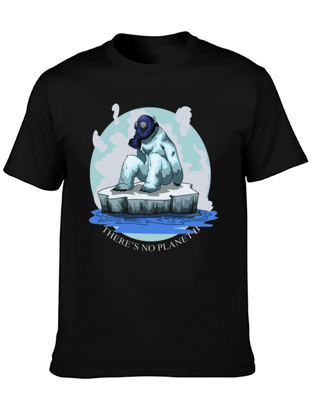 Eco-Aware T-Shirt: Polar Bear Gas Mask