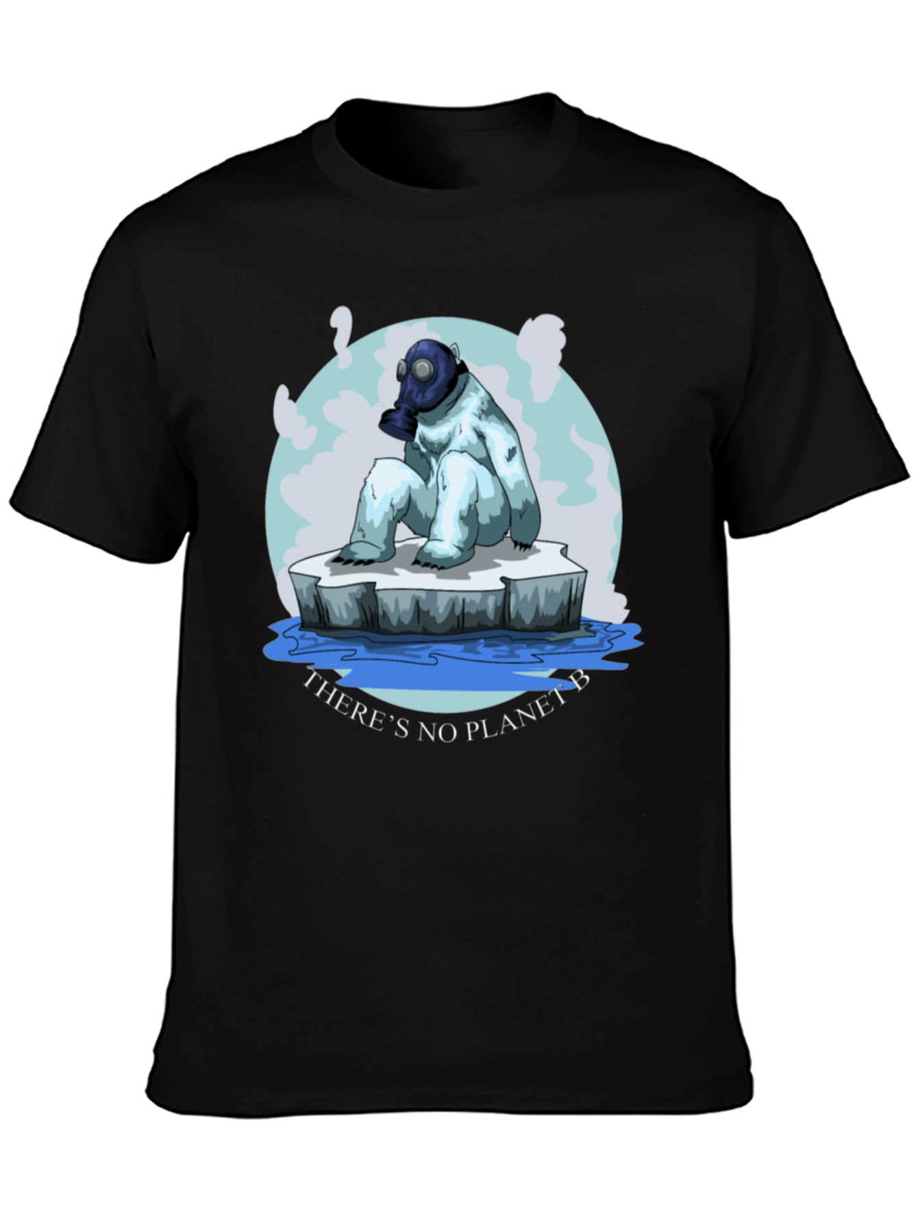 Eco-Aware T-Shirt: Polar Bear Gas Mask