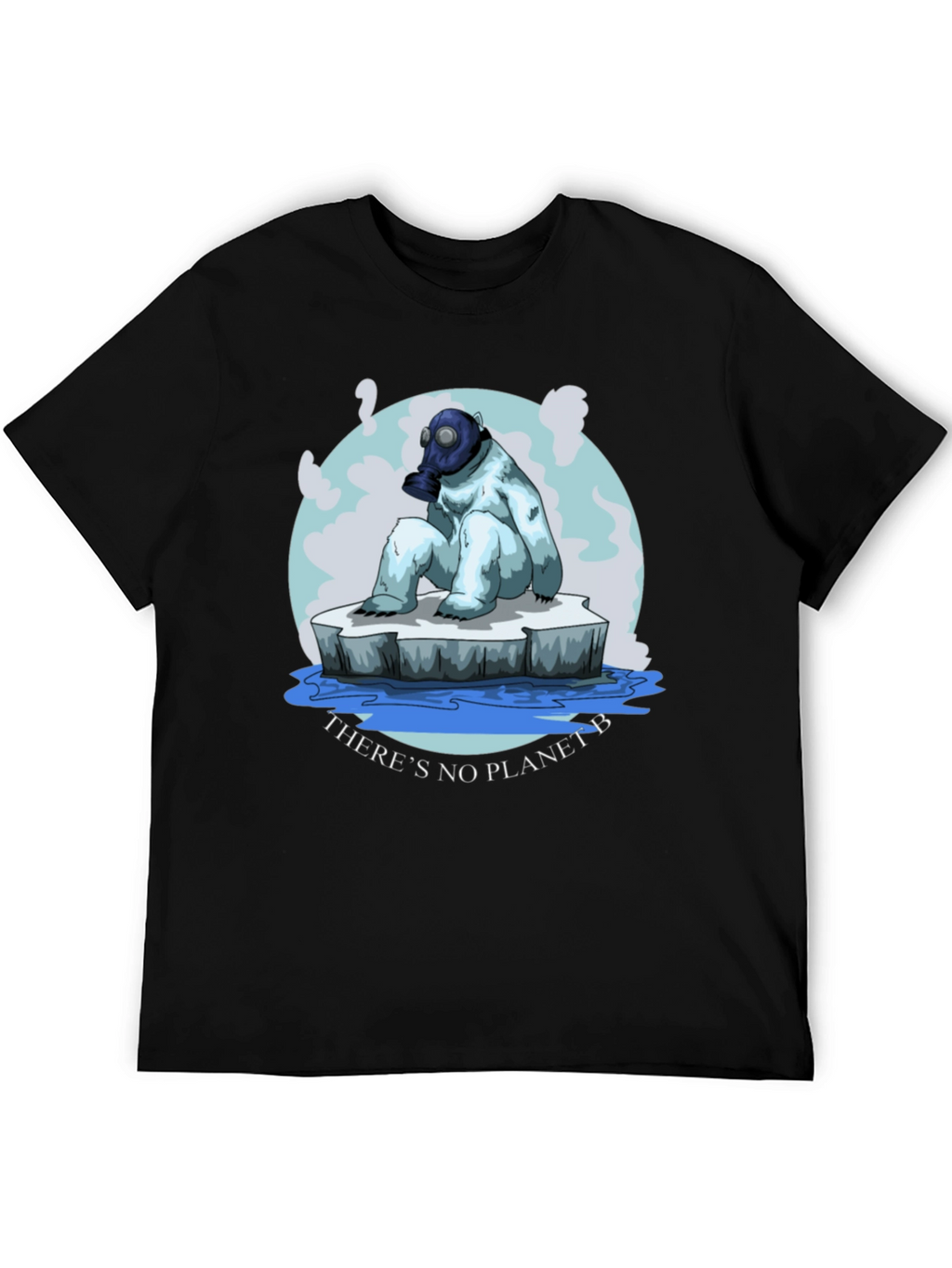 Eco-Aware T-Shirt: Polar Bear Gas Mask