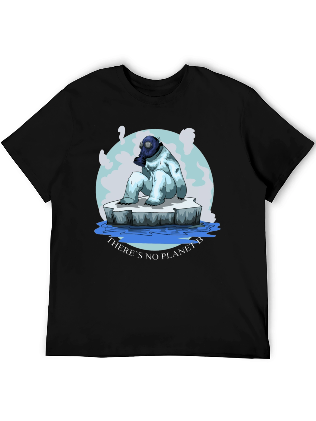 Eco-Aware T-Shirt: Polar Bear Gas Mask