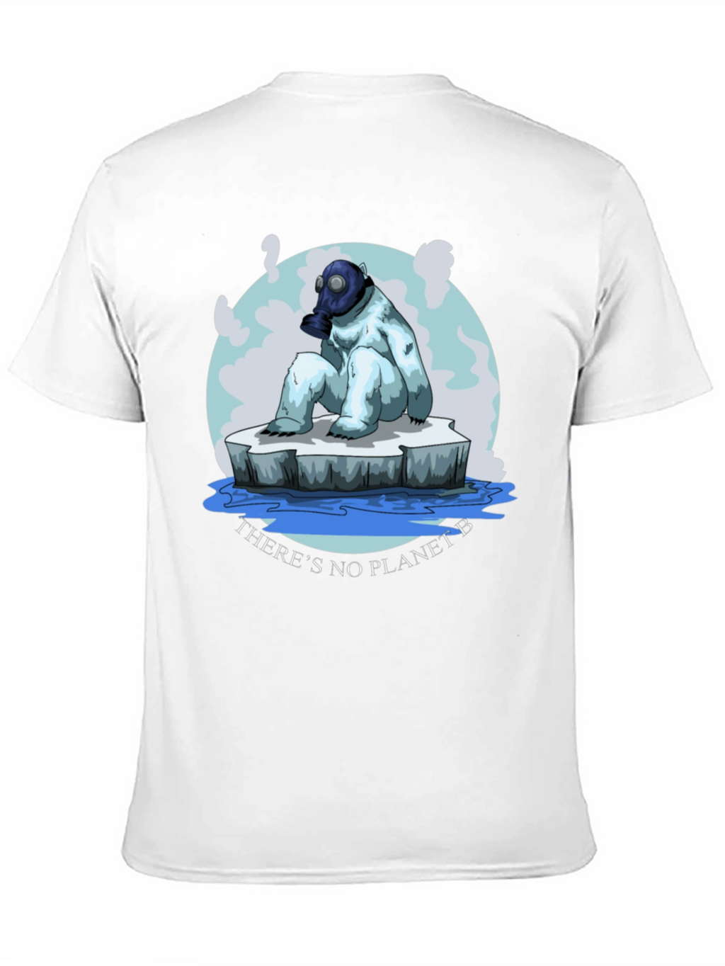 Eco-Aware T-Shirt: Polar Bear Gas Mask