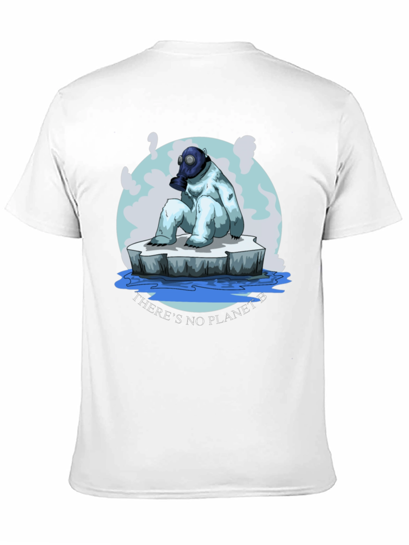Eco-Aware T-Shirt: Polar Bear Gas Mask