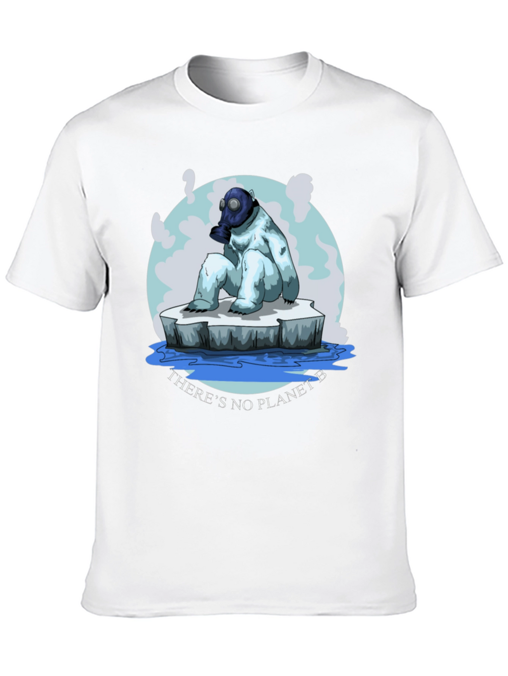 Eco-Aware T-Shirt: Polar Bear Gas Mask