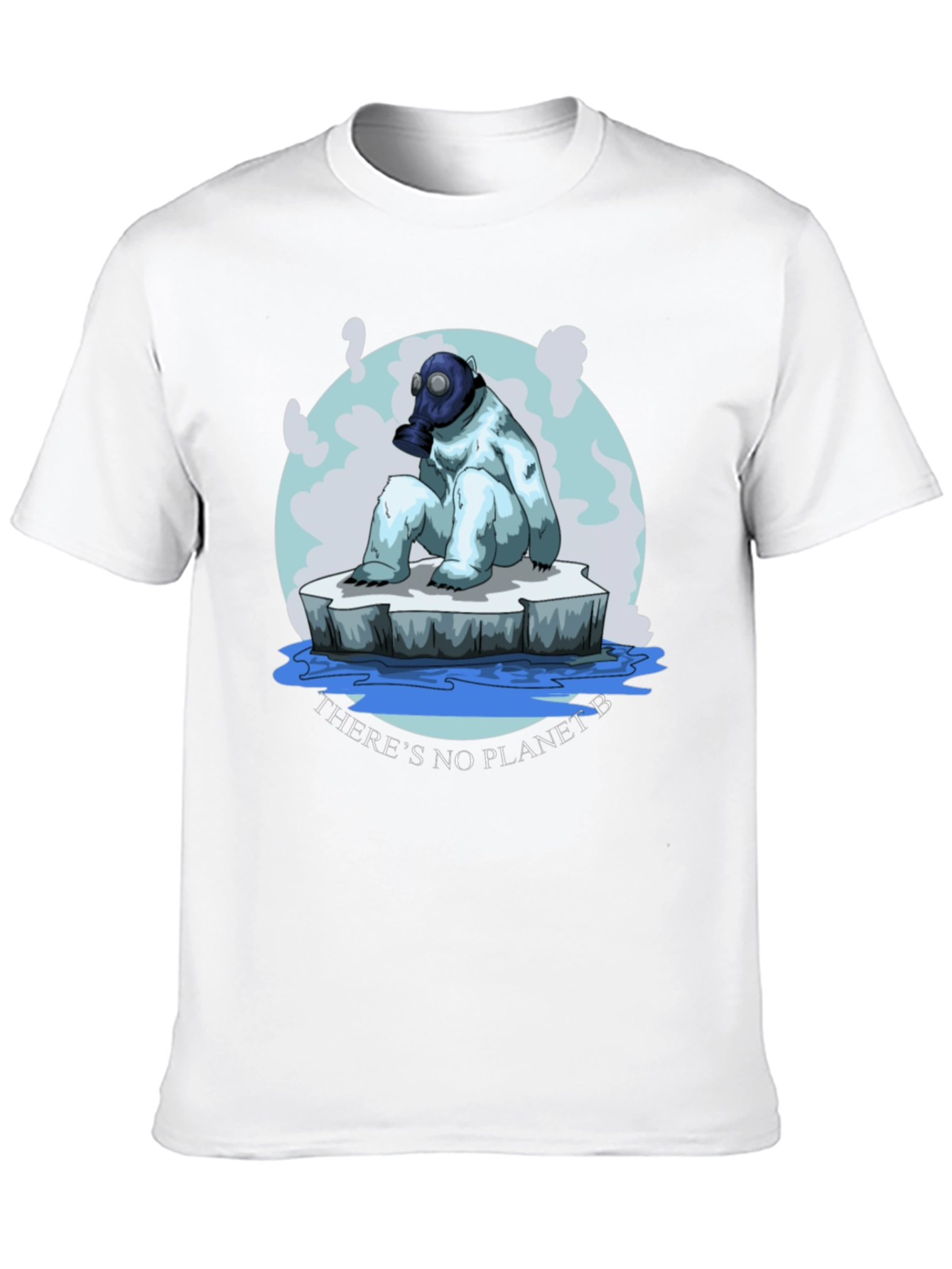 Eco-Aware T-Shirt: Polar Bear Gas Mask