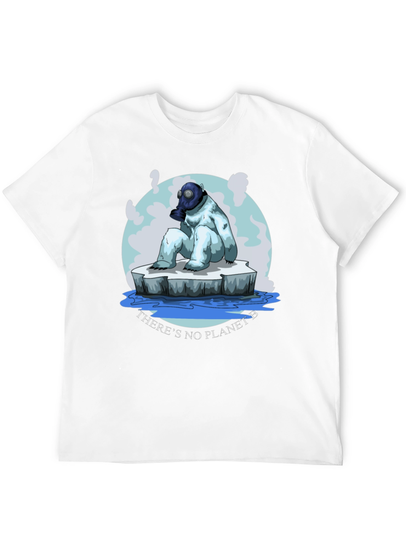 Eco-Aware T-Shirt: Polar Bear Gas Mask