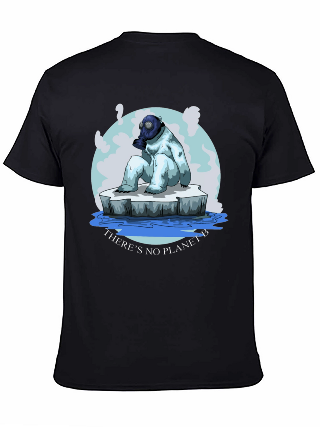 Eco-Aware T-Shirt: Polar Bear Gas Mask