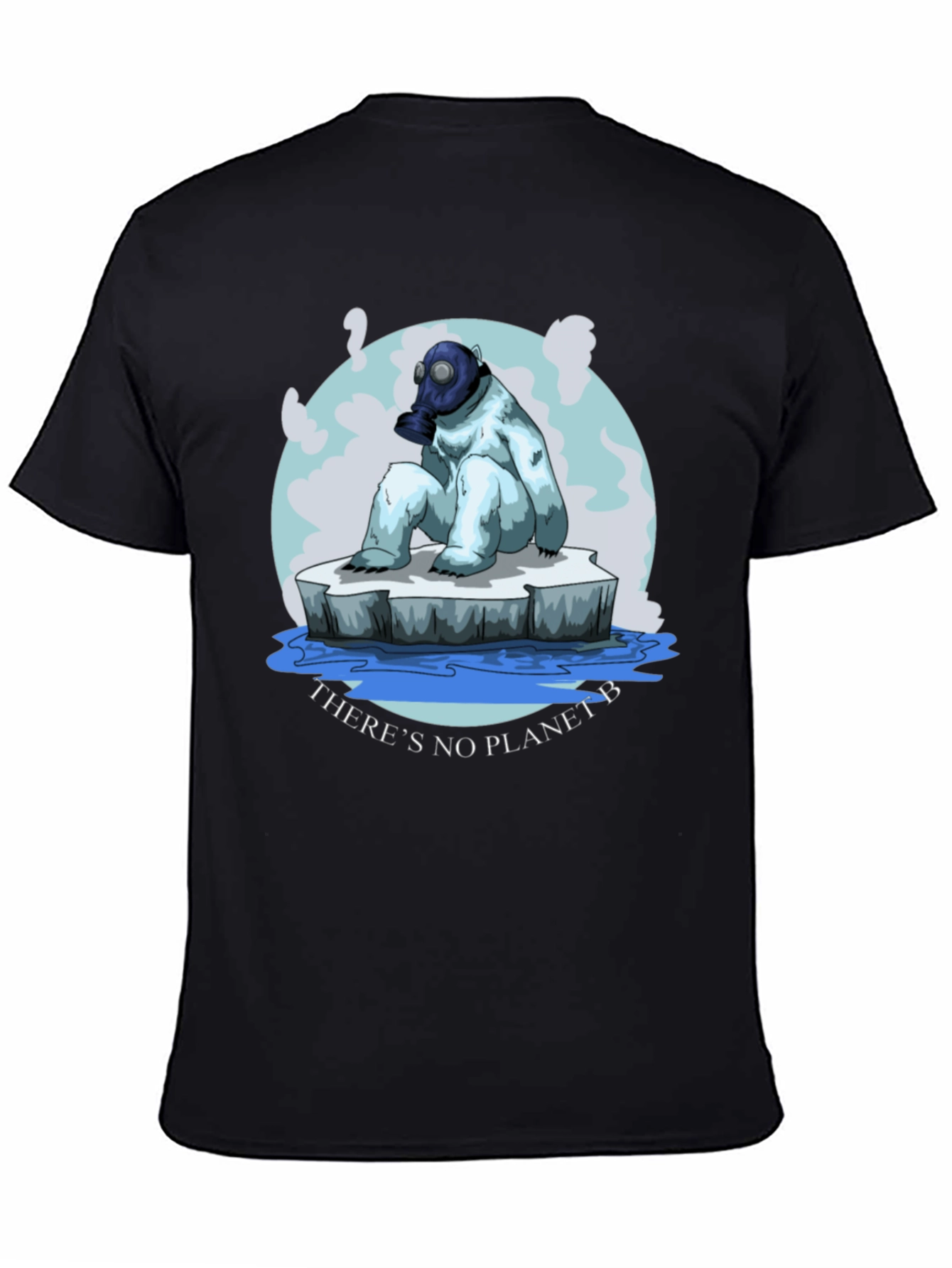 Eco-Aware T-Shirt: Polar Bear Gas Mask
