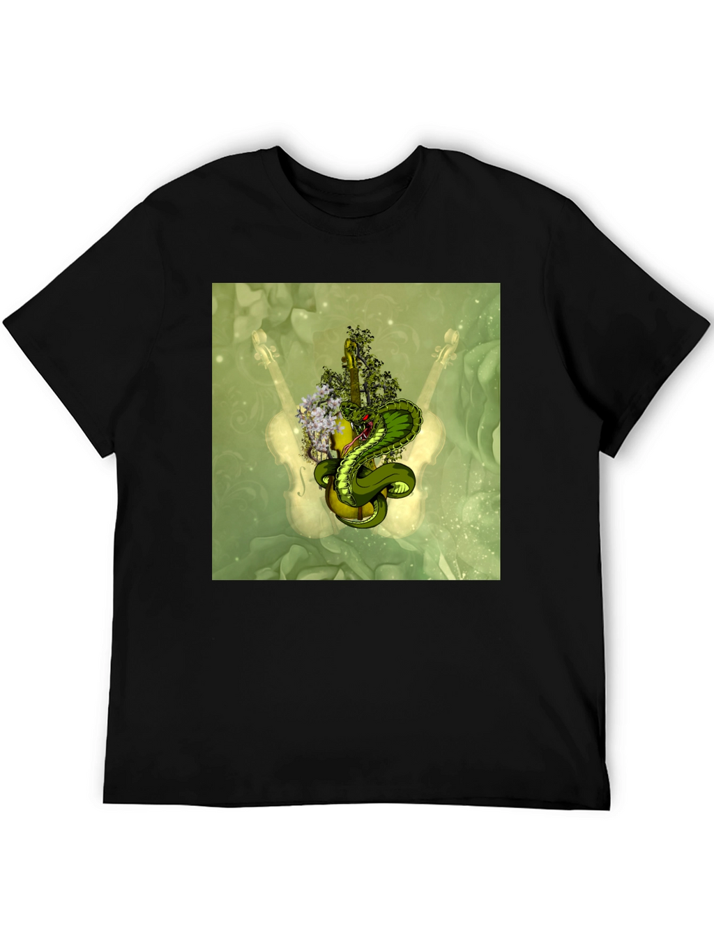 Cobra Guitar T-Shirt - Unique Musical Snake Tee