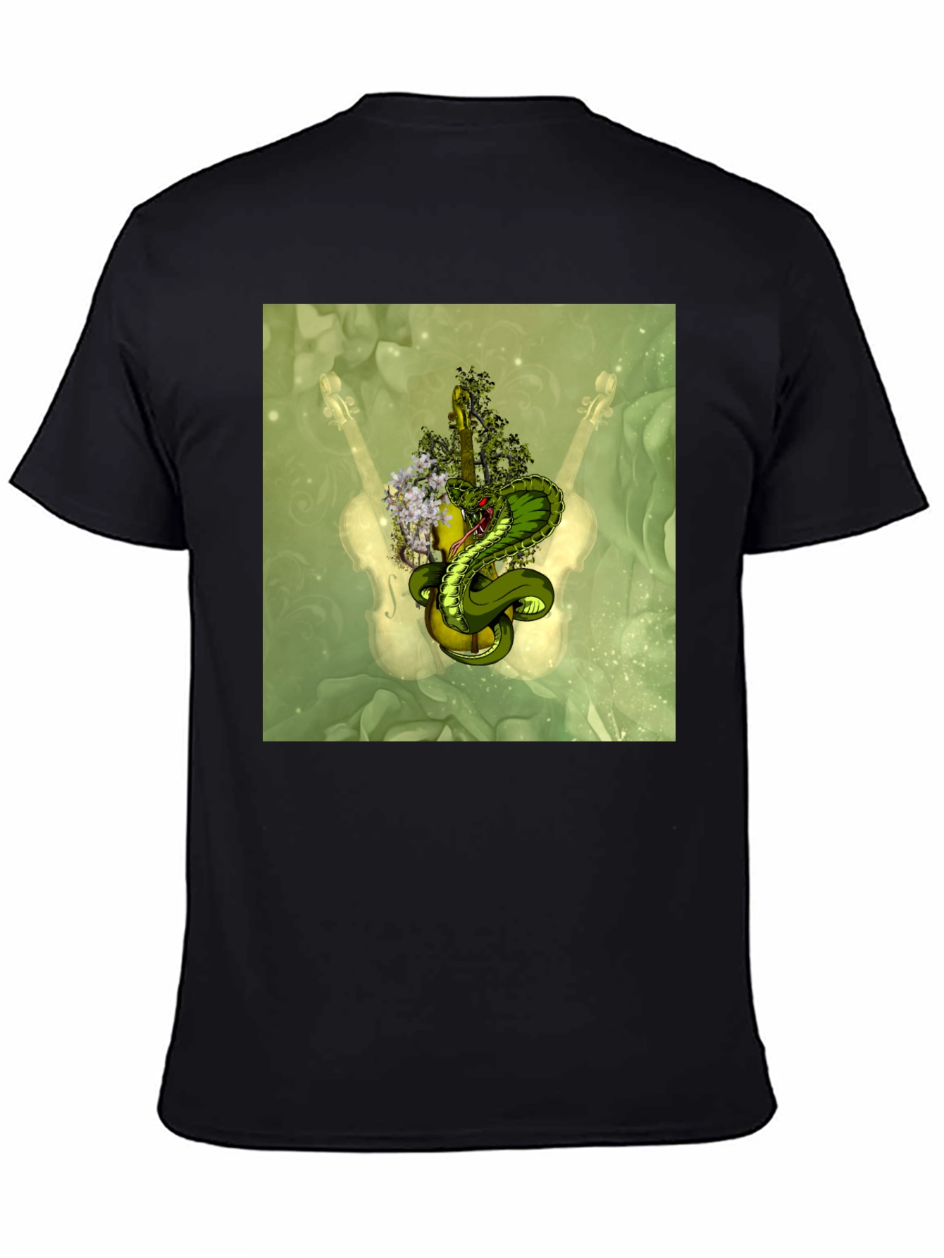 Cobra Guitar T-Shirt - Unique Musical Snake Tee