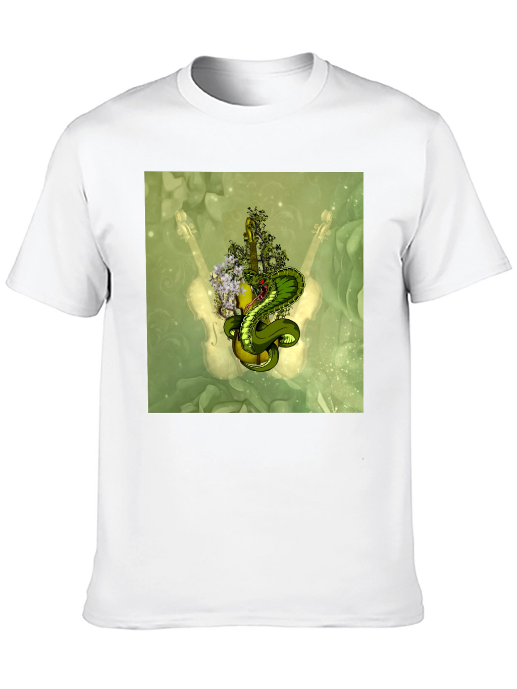 Cobra Guitar T-Shirt - Unique Musical Snake Tee