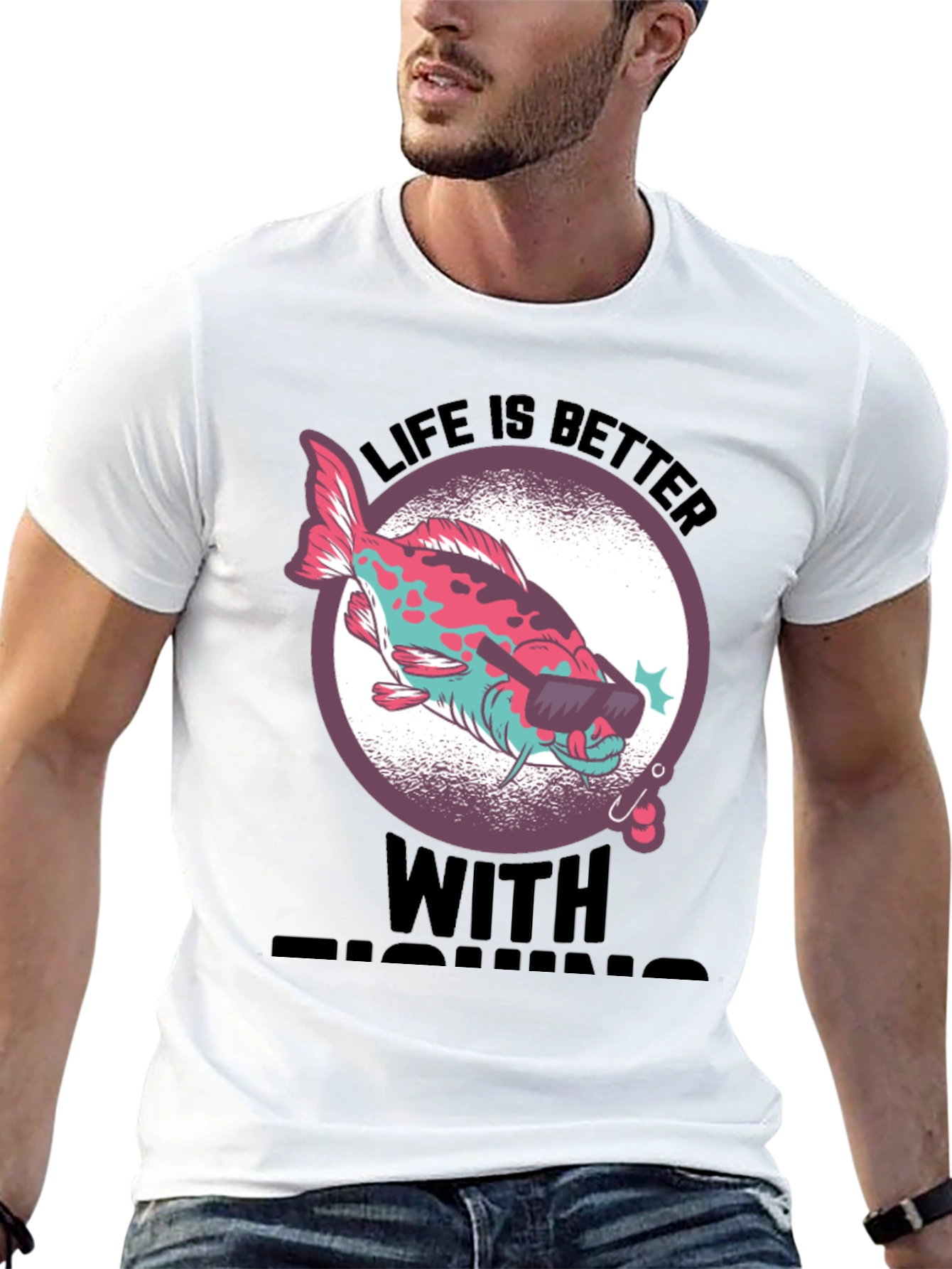 Cool Fishing Tee - Life is Better with Fishing