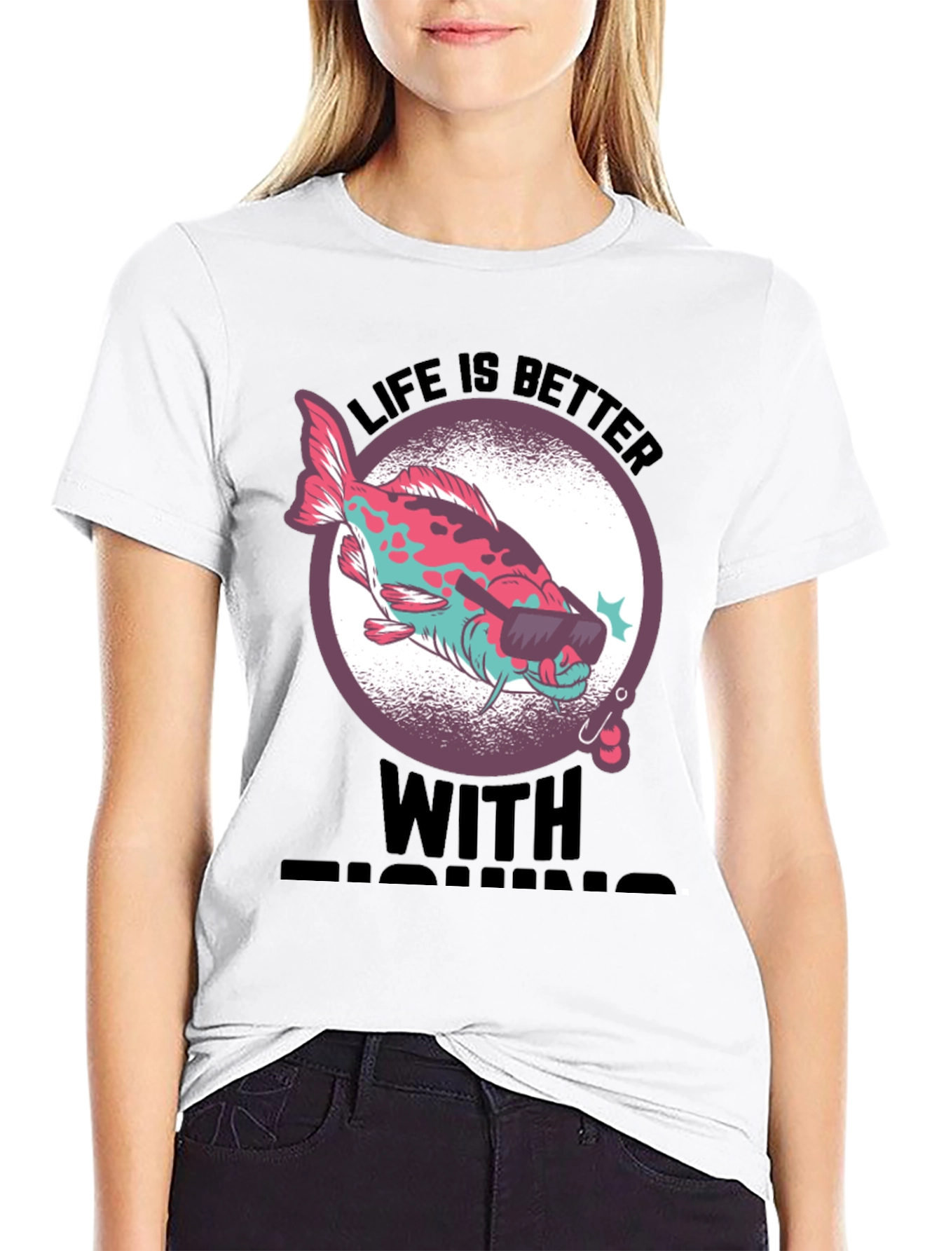 Cool Fishing Tee - Life is Better with Fishing