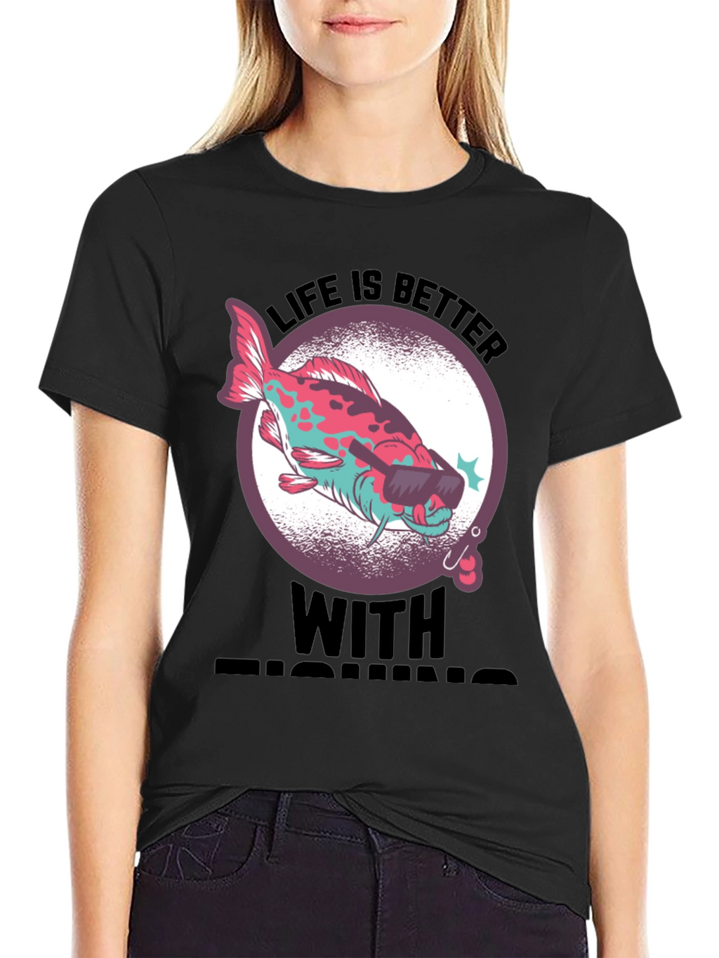 Cool Fishing Tee - Life is Better with Fishing