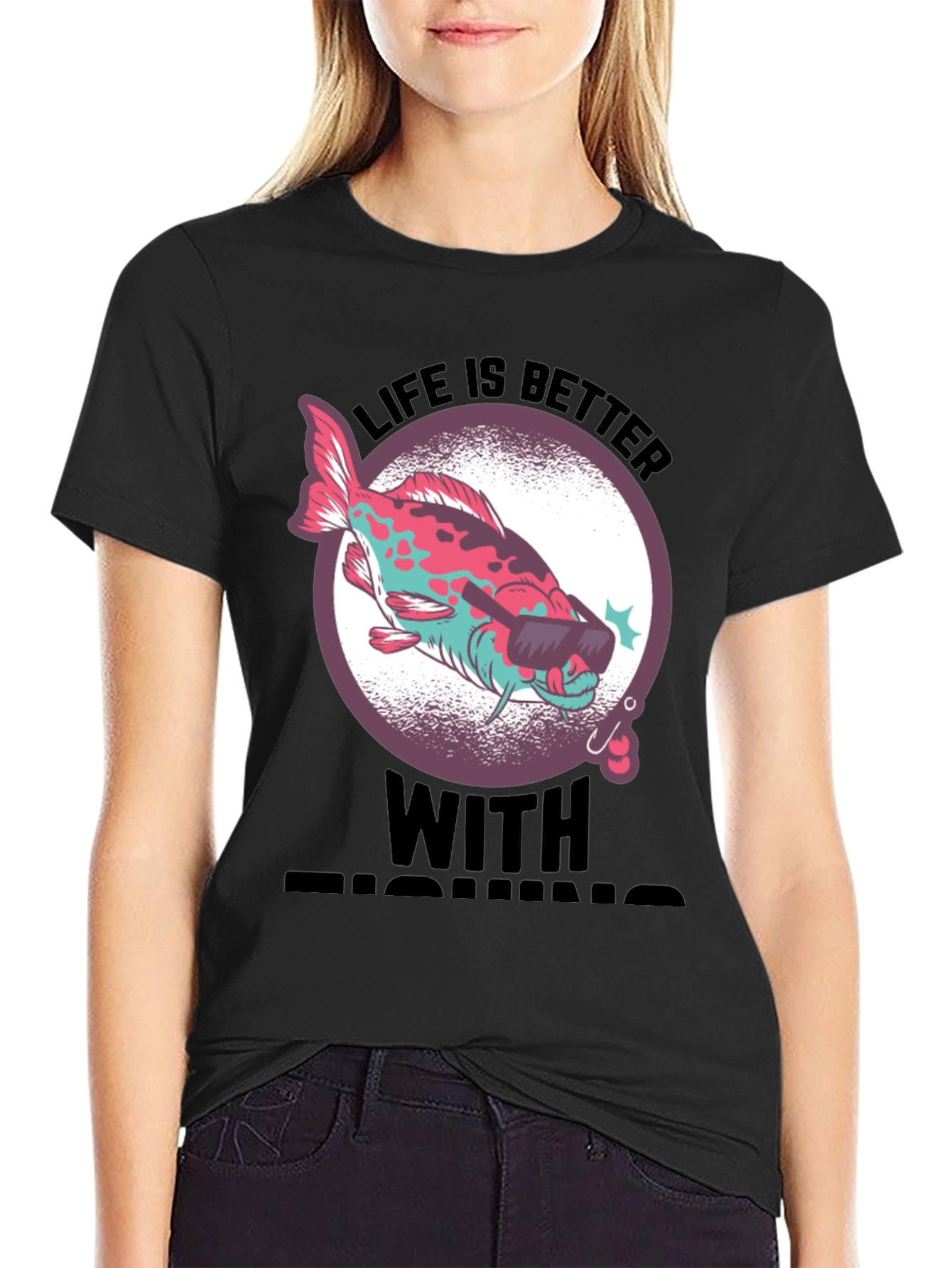 Cool Fishing Tee - Life is Better with Fishing