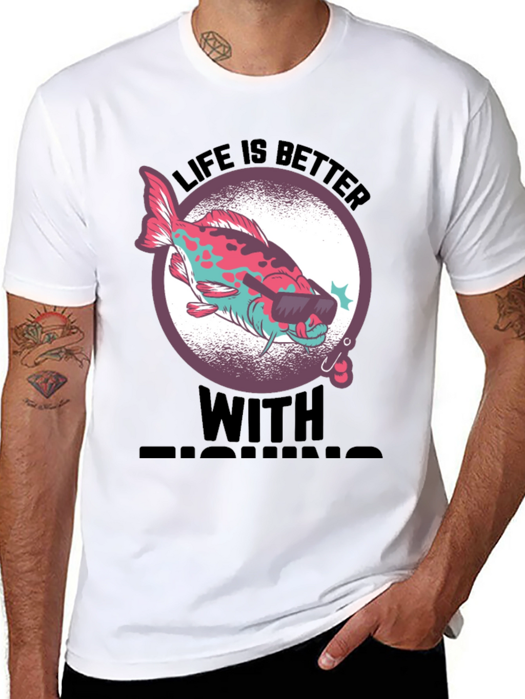 Cool Fishing Tee - Life is Better with Fishing
