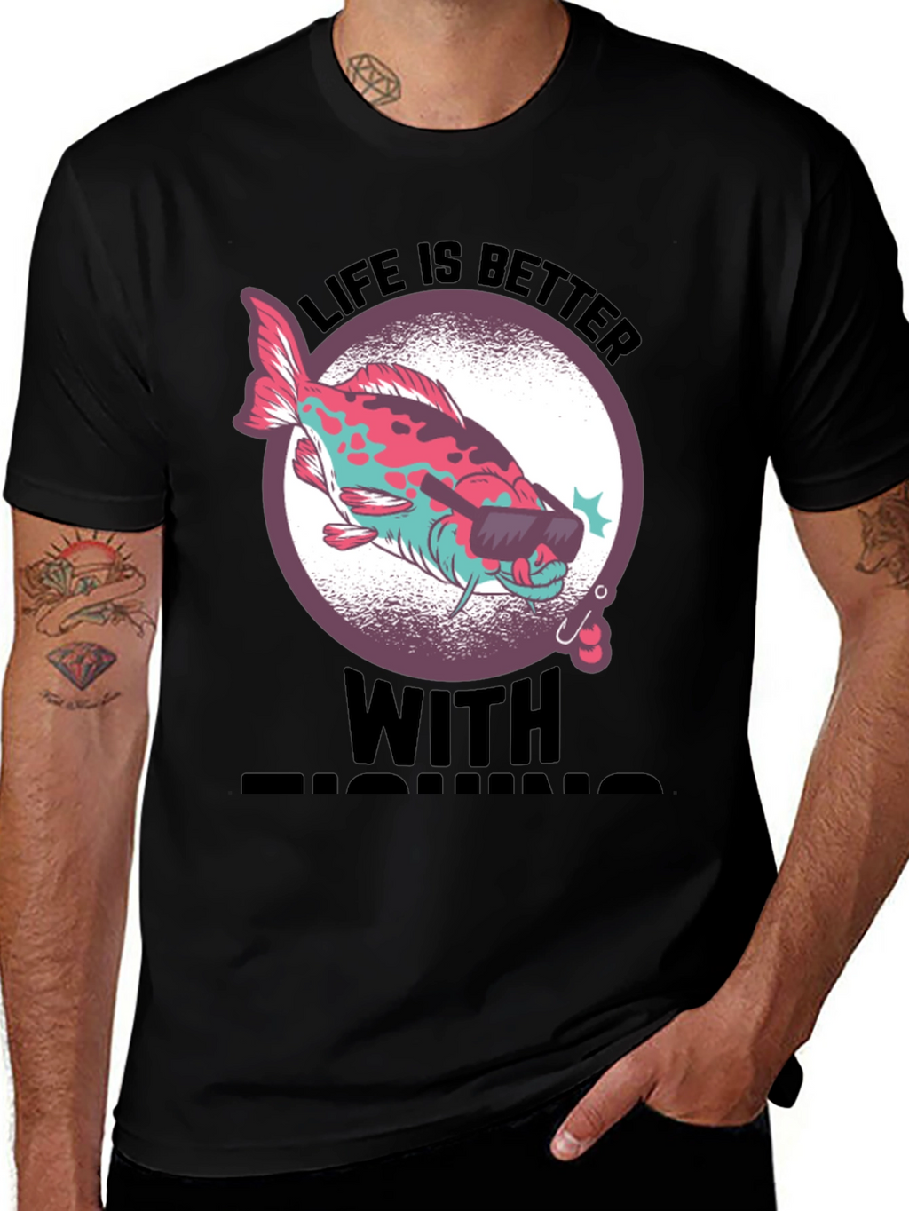 Cool Fishing Tee - Life is Better with Fishing