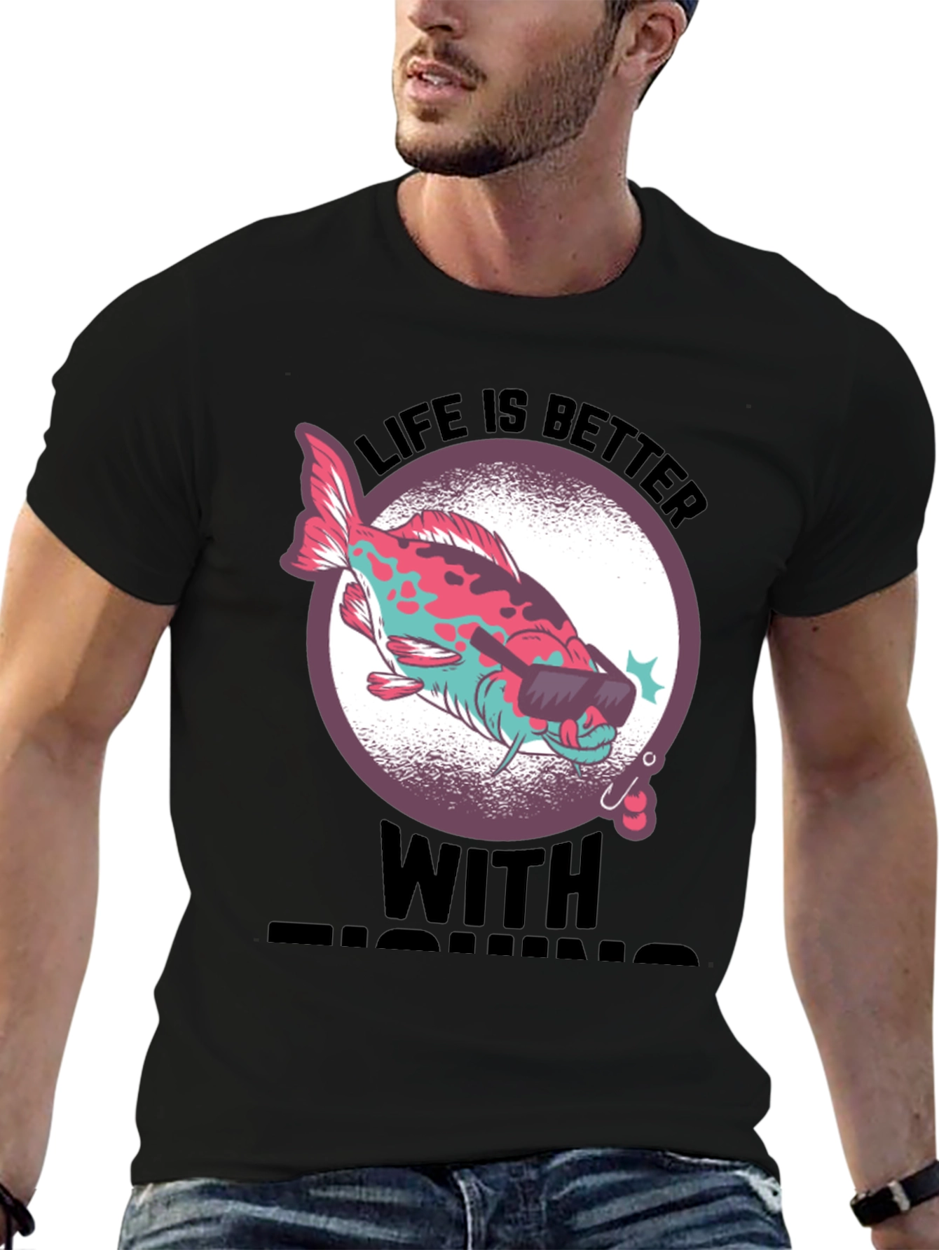 Cool Fishing Tee - Life is Better with Fishing