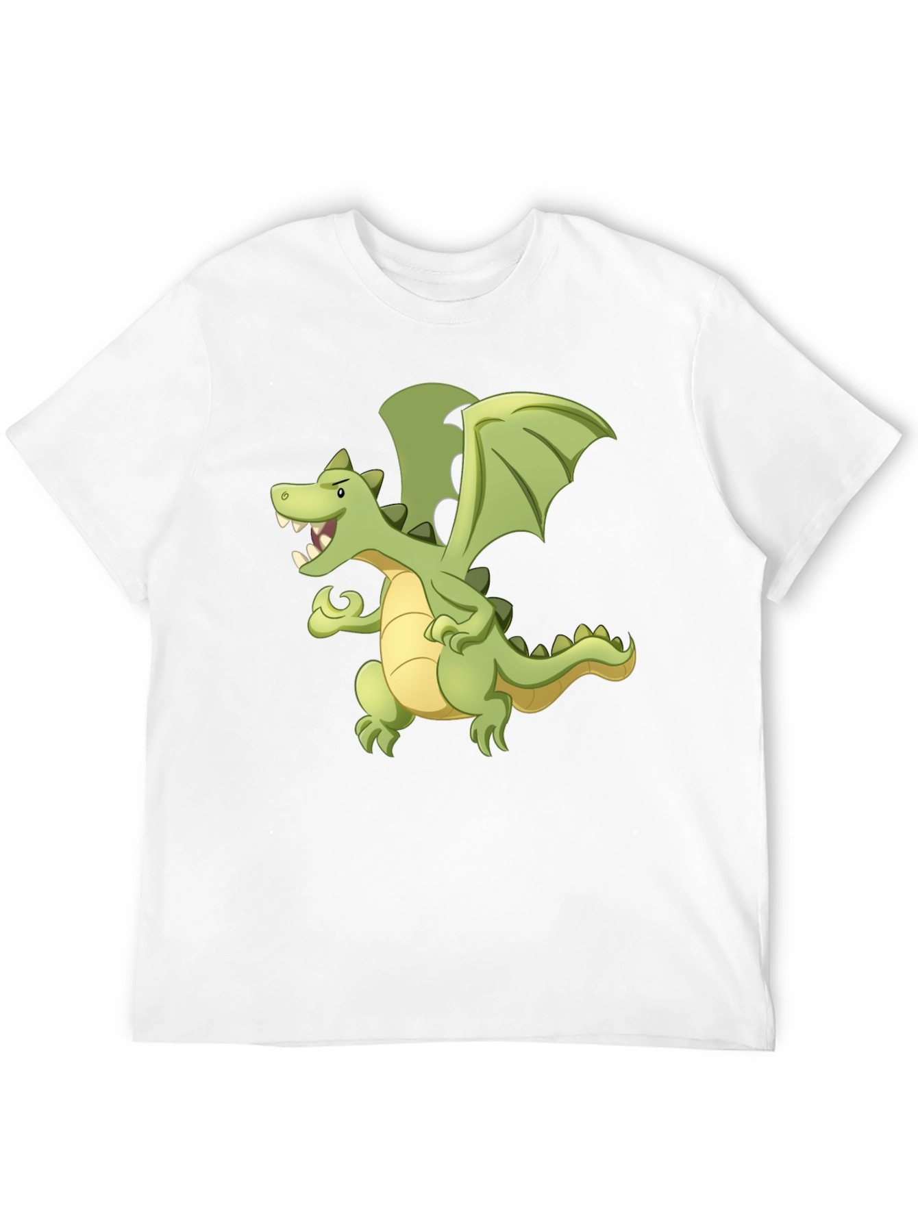 Dragon Graphic Tee - Black Cotton T-Shirt
