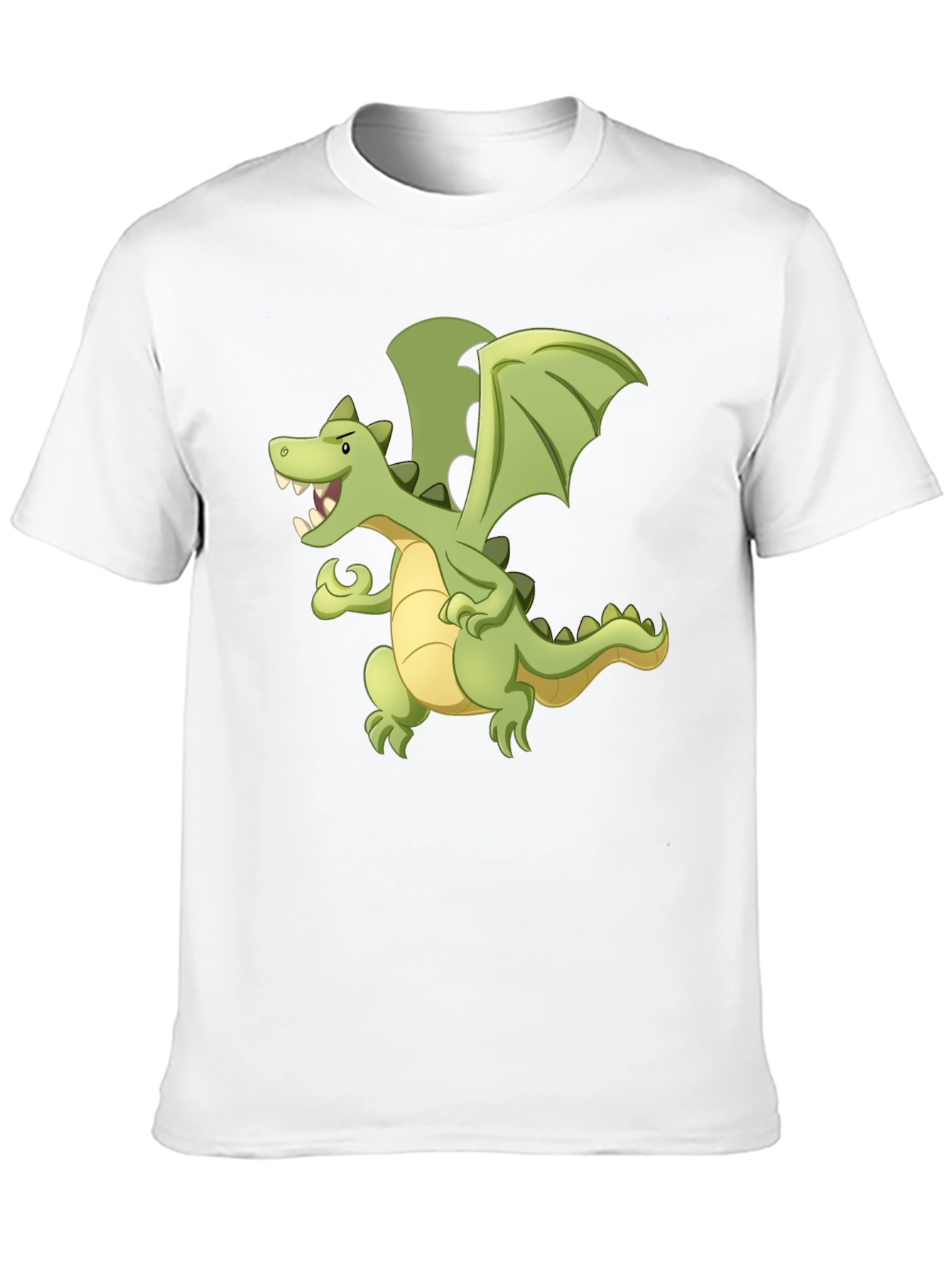 Dragon Graphic Tee - Black Cotton T-Shirt