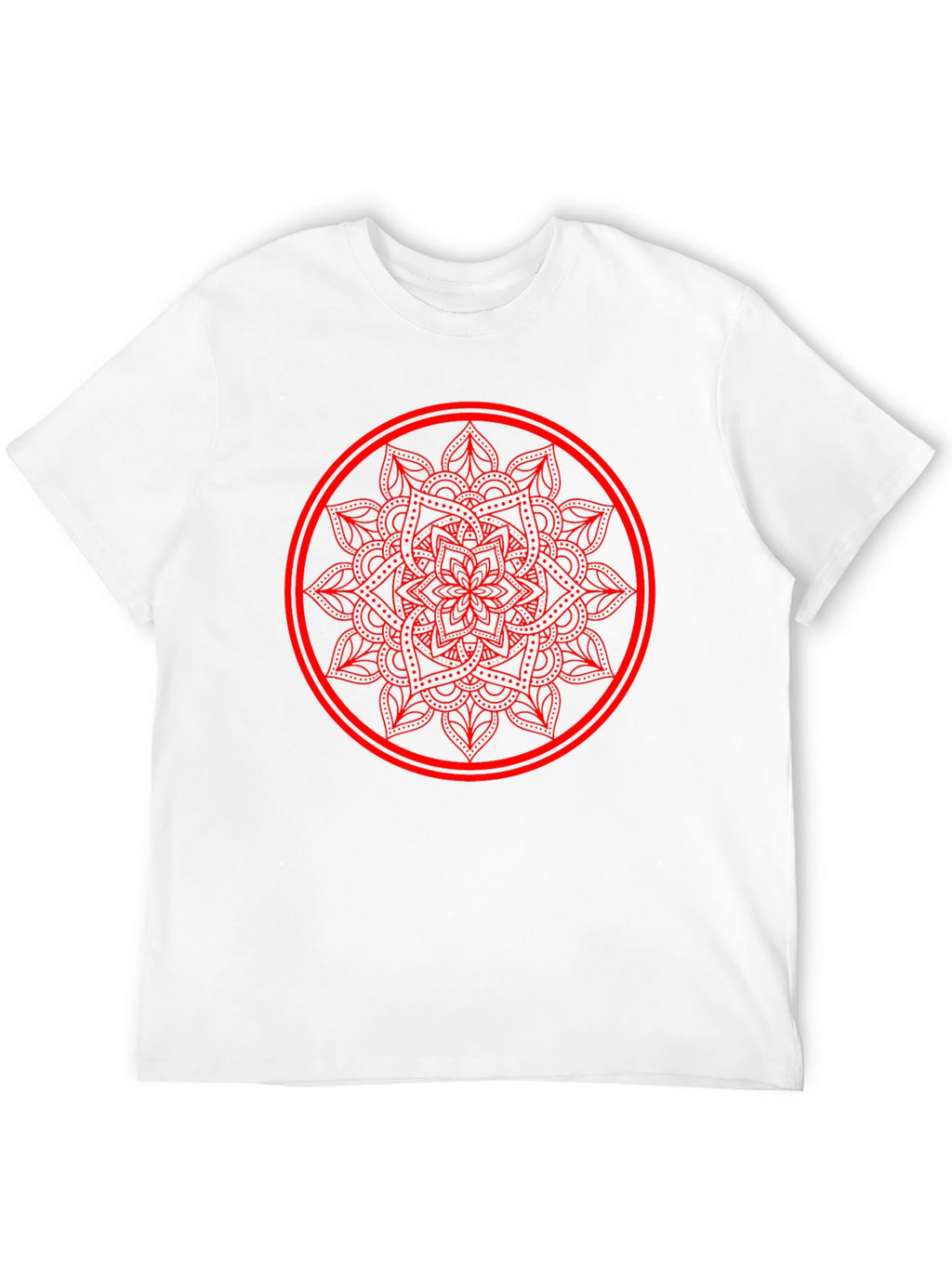 Mandala Circle Graphic Tee - Casual Comfort