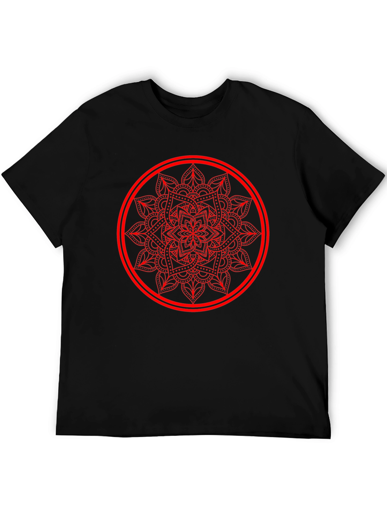 Mandala Circle Graphic Tee - Casual Comfort