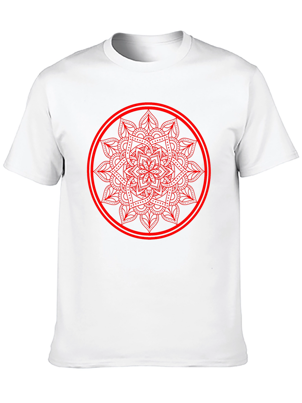 Mandala Circle Graphic Tee - Casual Comfort