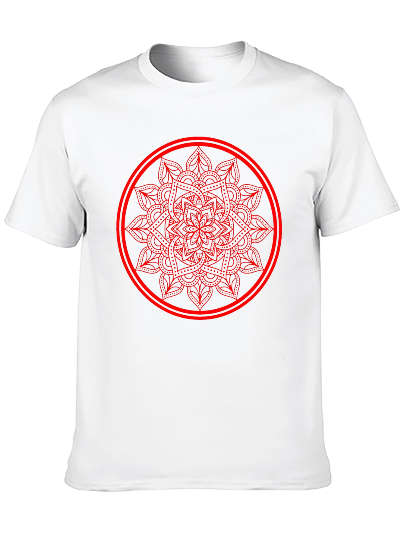 Mandala Circle Graphic Tee - Casual Comfort
