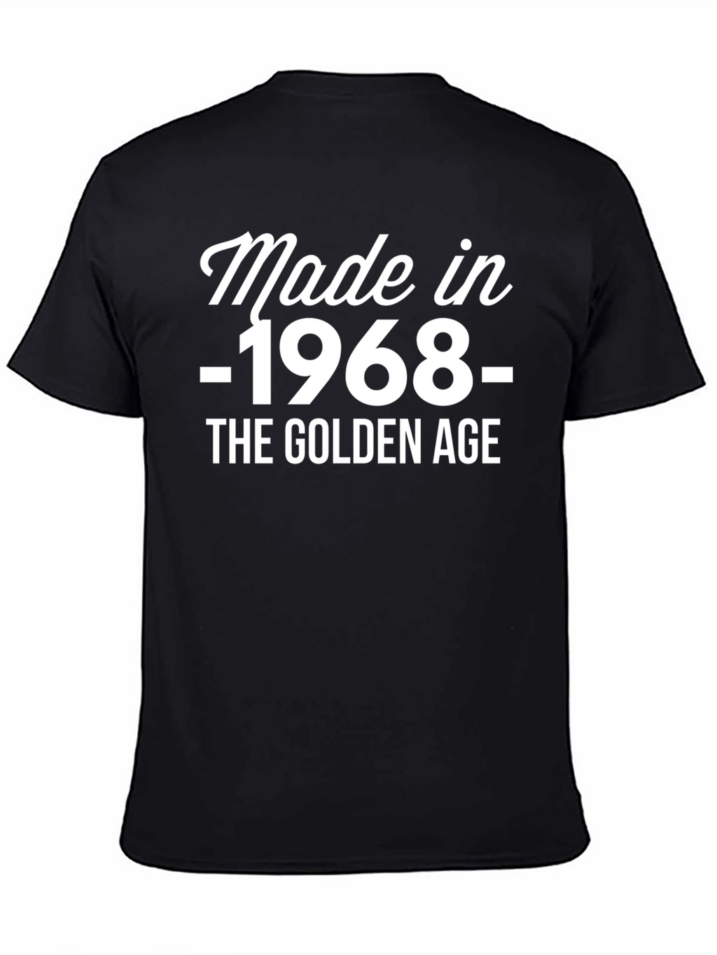 Made in 1968 Golden Age Black T-Shirt