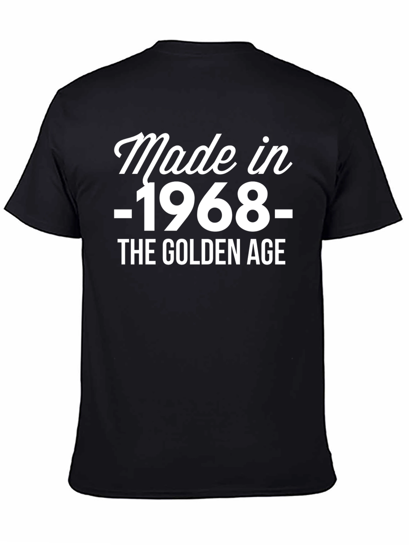 Made in 1968 Golden Age Black T-Shirt