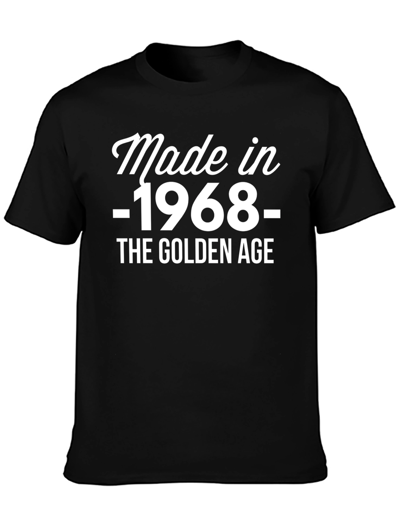 Made in 1968 Golden Age Black T-Shirt
