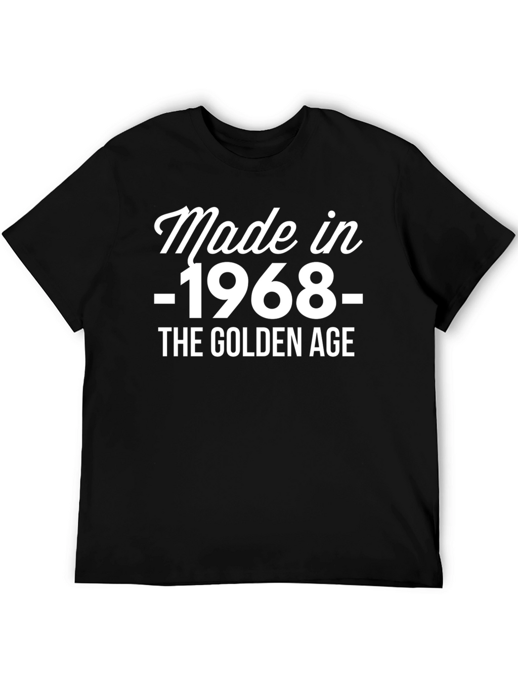 Made in 1968 Golden Age Black T-Shirt