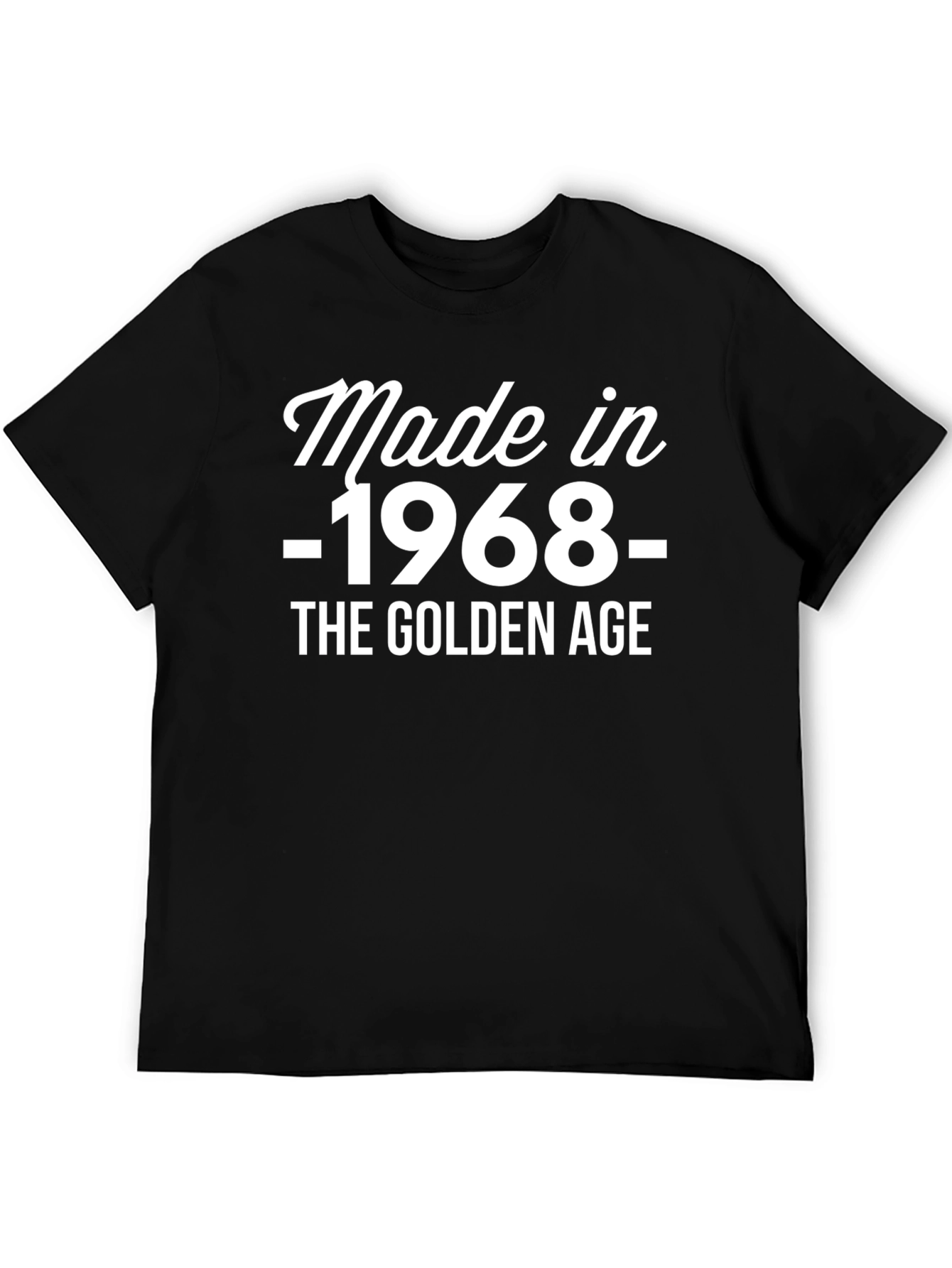 Made in 1968 Golden Age Black T-Shirt