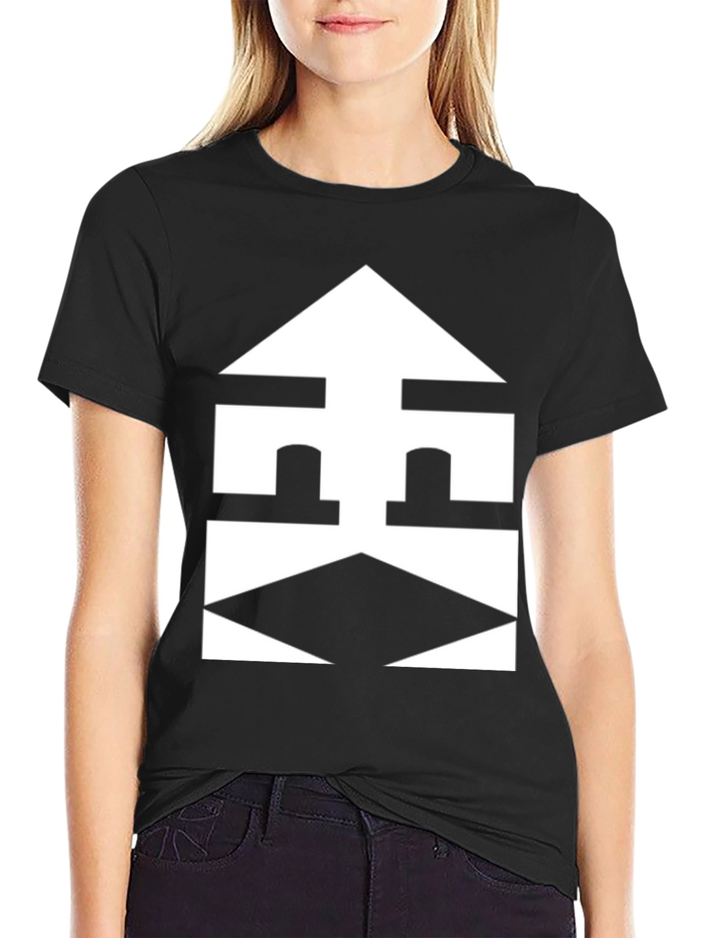 Abstract Geometric Graphic Tee - Modern Design Shirt