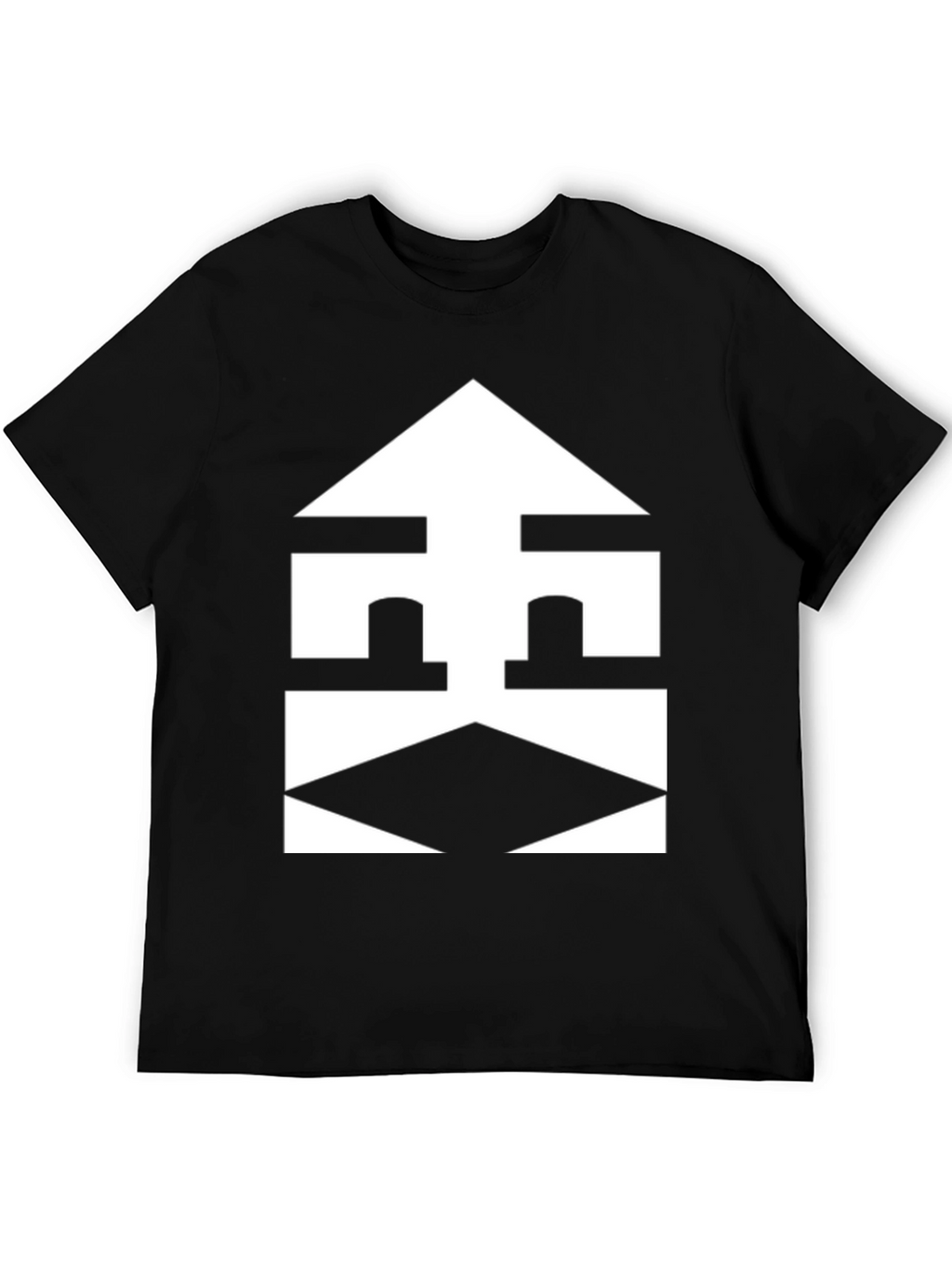 Abstract Geometric Graphic Tee - Modern Design Shirt