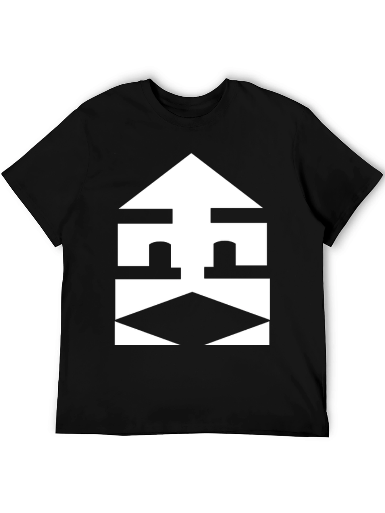 Abstract Geometric Graphic Tee - Modern Design Shirt